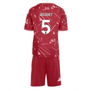 Liverpool Jeremy Jacquet #5 Hemmaställ Barn 2026-27 Kortärmad (+ Korta byxor)